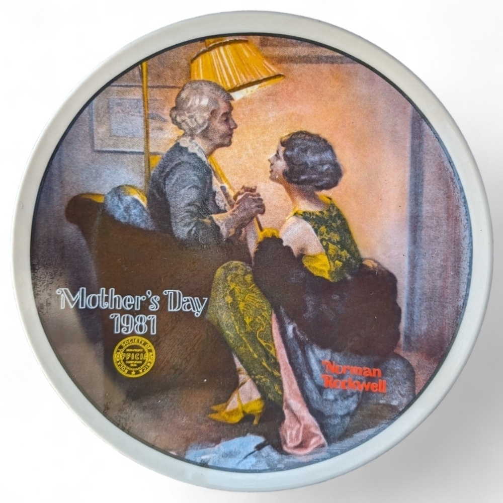 Knowles Fine China, Norman Rockwell Mother's Day 1981 Vtg Collectors Plate